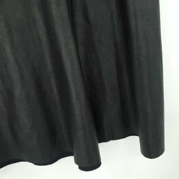 SPANX Faux Leather Skater Skirt M Black 50156R - Picture 8 of 15